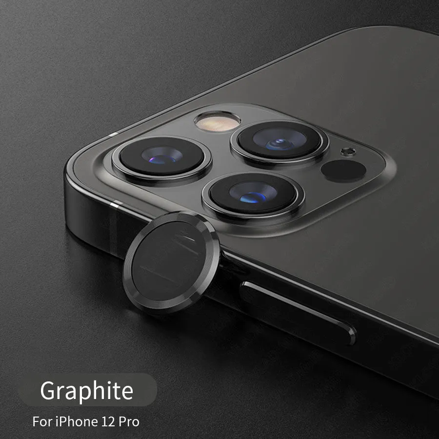 Hawk Eye metal tempered glass camera lens protector film for iPhone in multiple colours