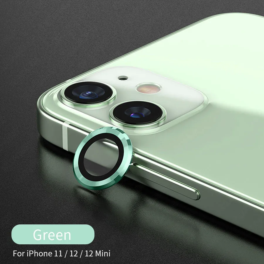 Hawk Eye metal tempered glass camera lens protector film for iPhone in multiple colours