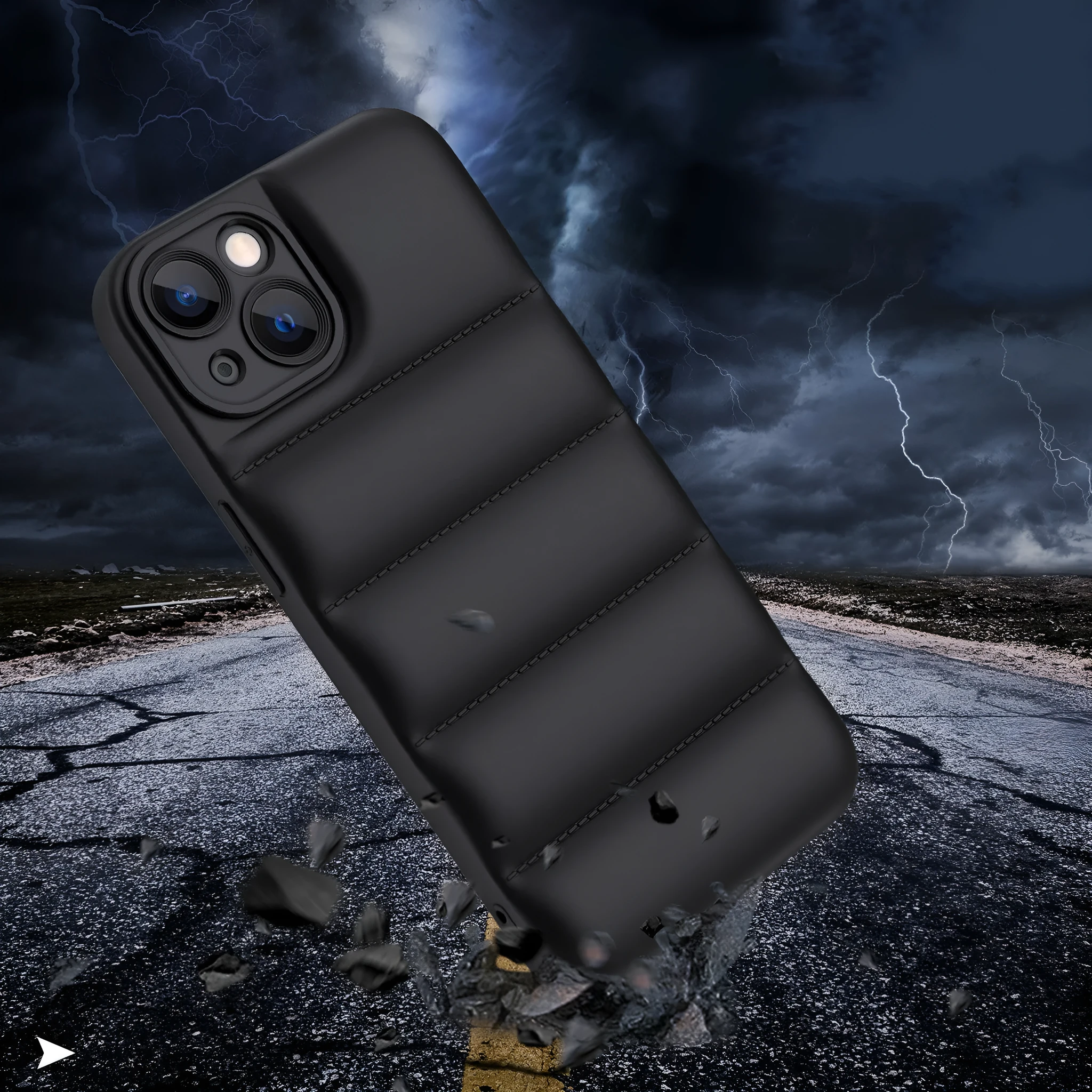 Solid colour TPU protective back cover case for iPhone models on a plain background.