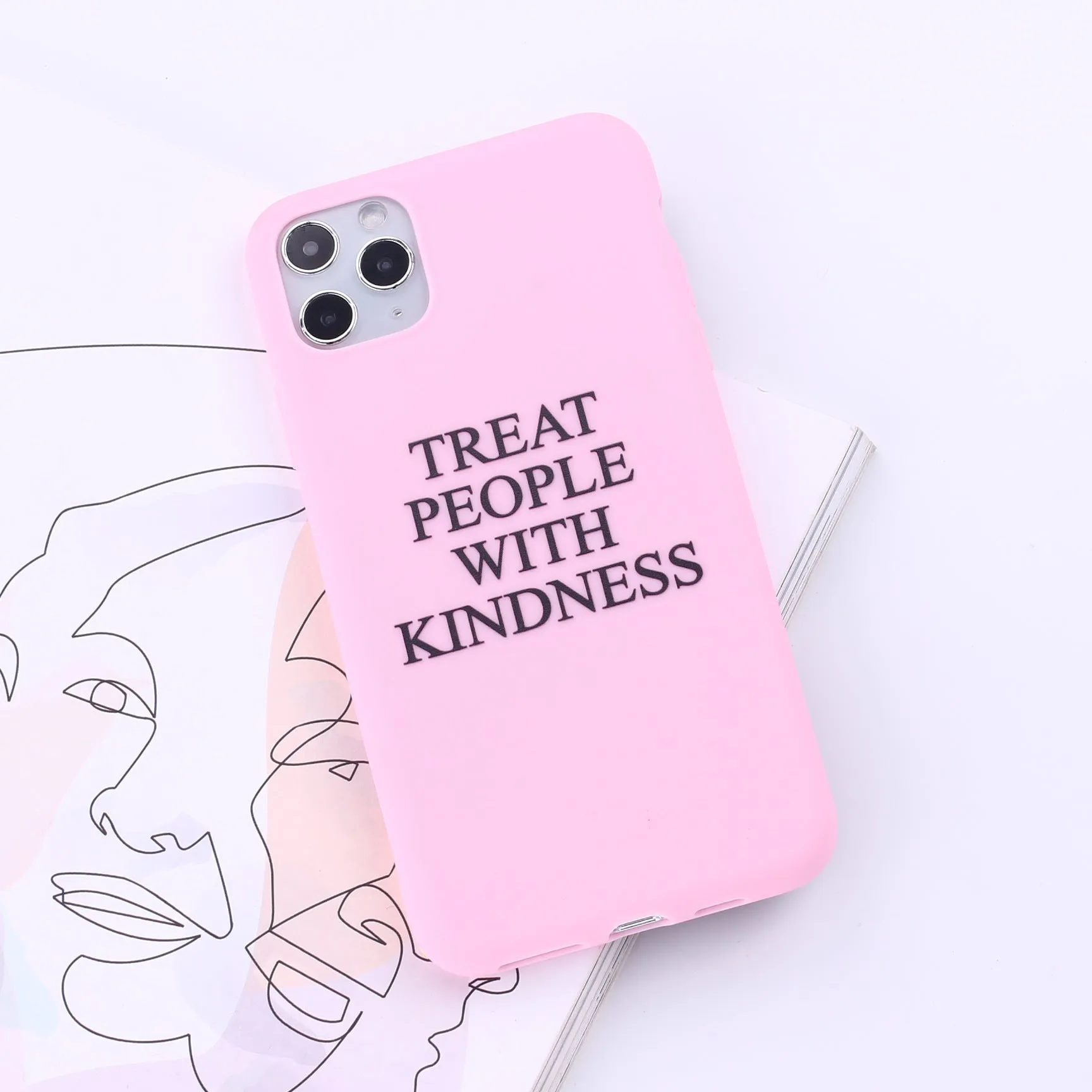 Printed TPU back cover phone case for iPhone and Samsung models in assorted colours.