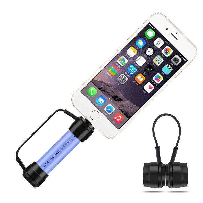 Mini portable keychain emergency charger for mobile phones with lithium battery