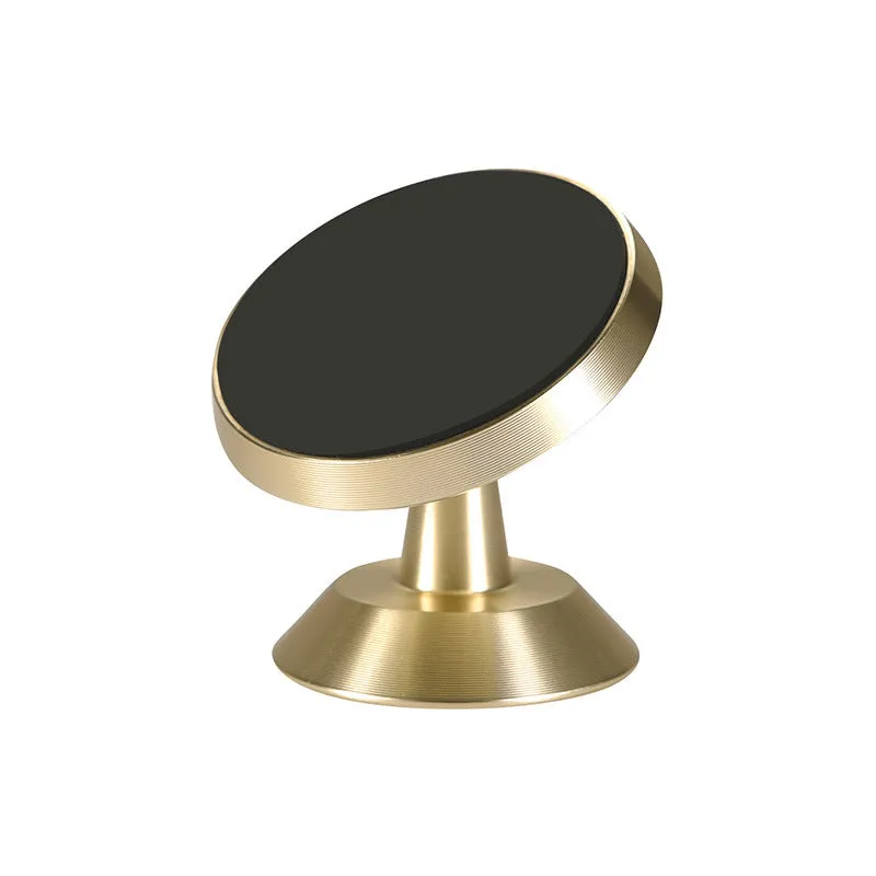 Universal magnetic car phone holder in black, silver or gold measuring 35.5mm by 40mm