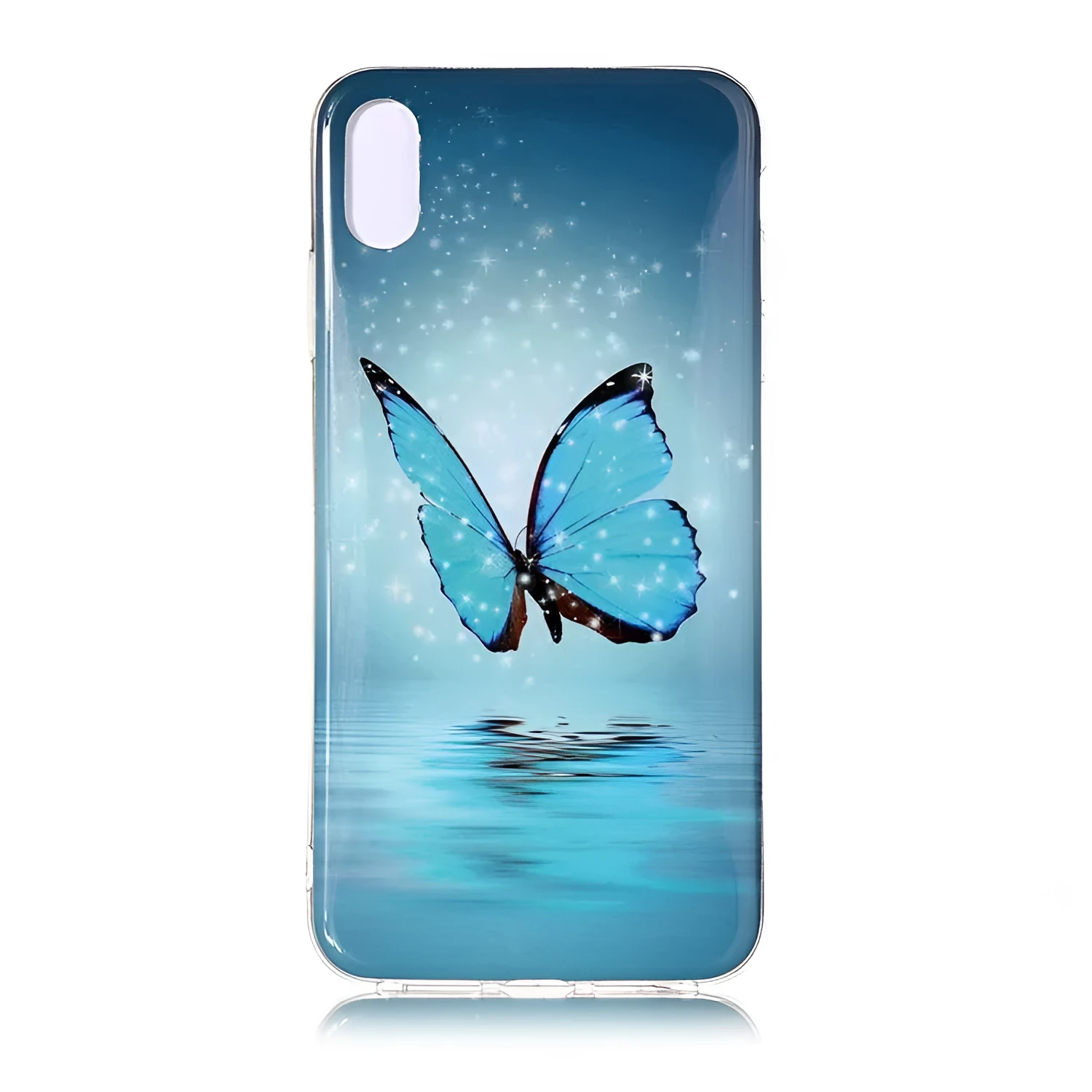 Luminous cartoon animal design phone case for iPhone models glowing in low light