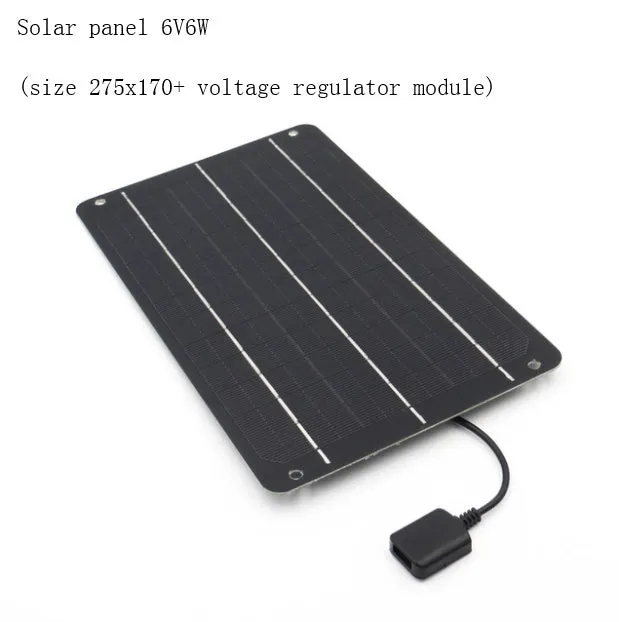 Solar panel with attached fan unit and USB port for mobile phone charging