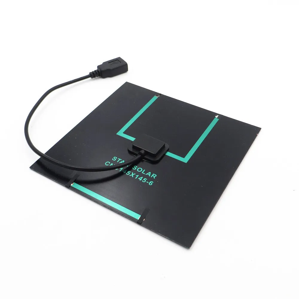 Solar panel with attached fan unit and USB port for mobile phone charging