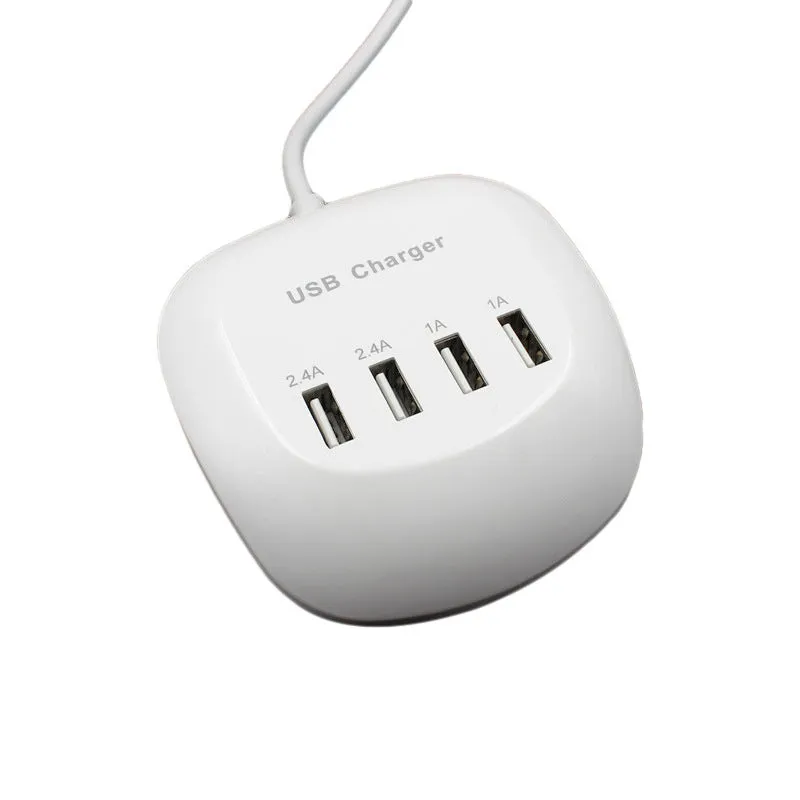USB wall charger with EU and US plug options for smartphone and tablet charging