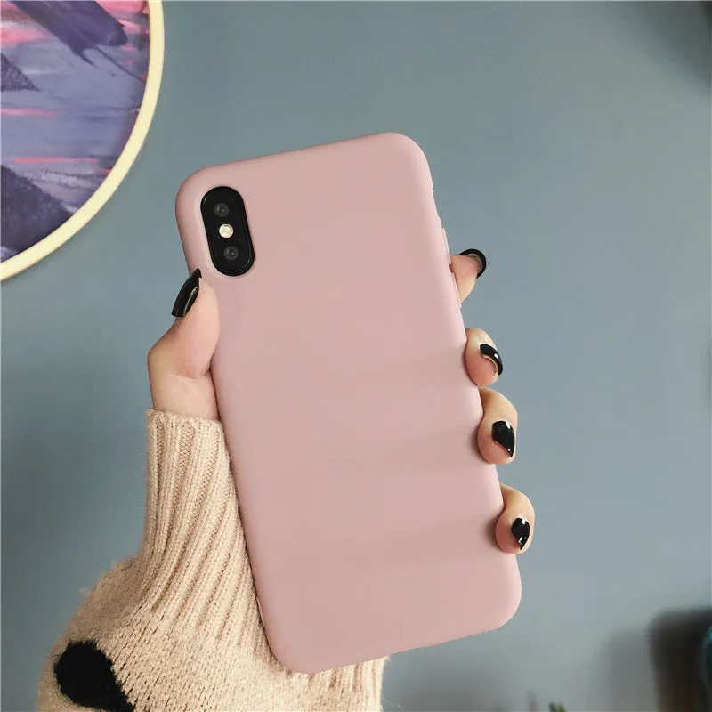Silicone phone case for iPhone XR and XS Max in eight colour options