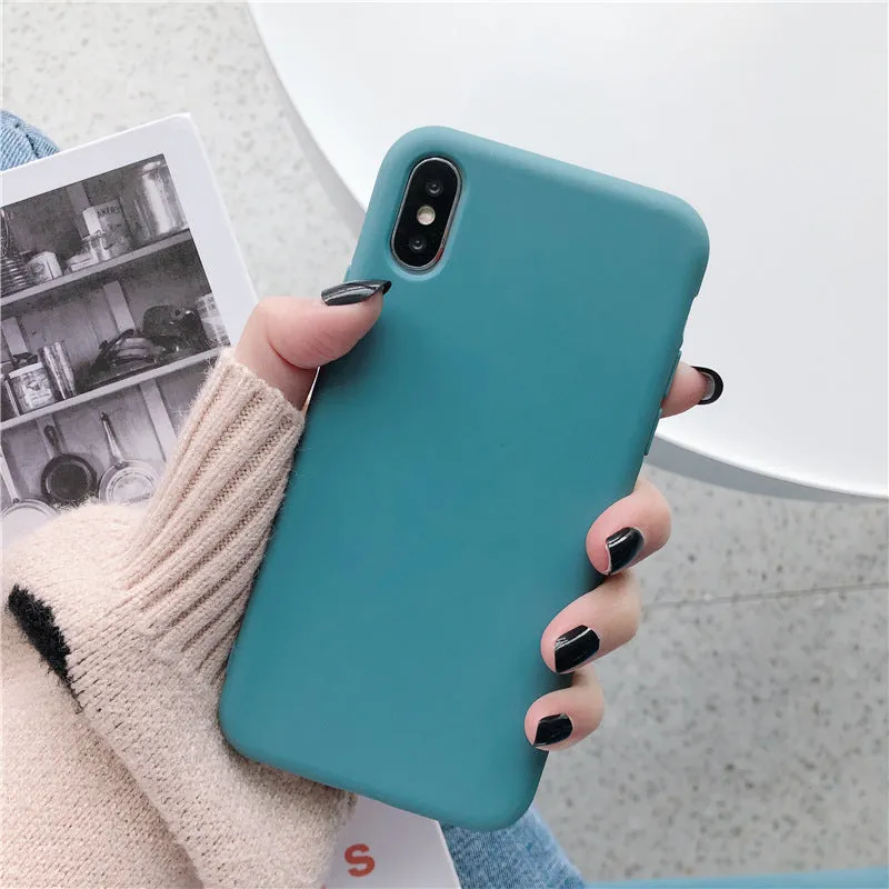 Silicone phone case for iPhone XR and XS Max in eight colour options