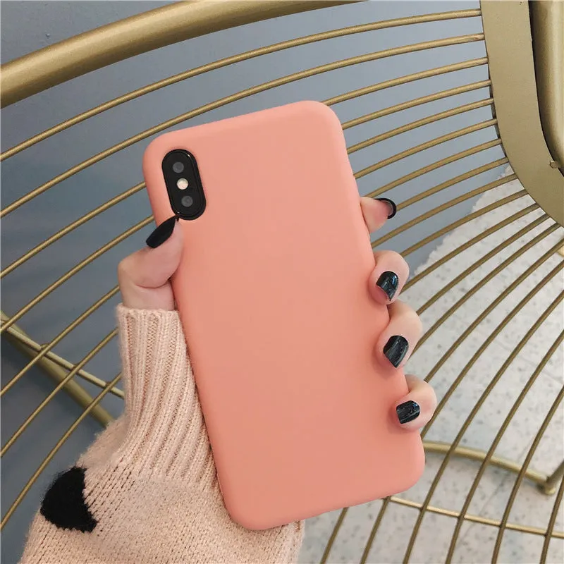 Silicone phone case for iPhone XR and XS Max in eight colour options