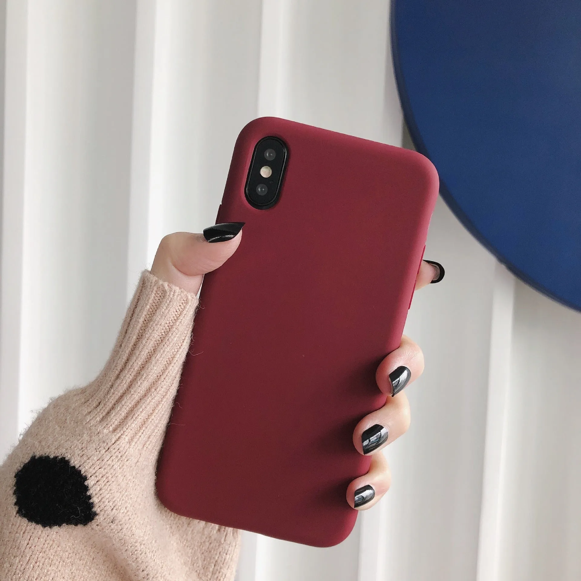 Silicone phone case for iPhone XR and XS Max in eight colour options