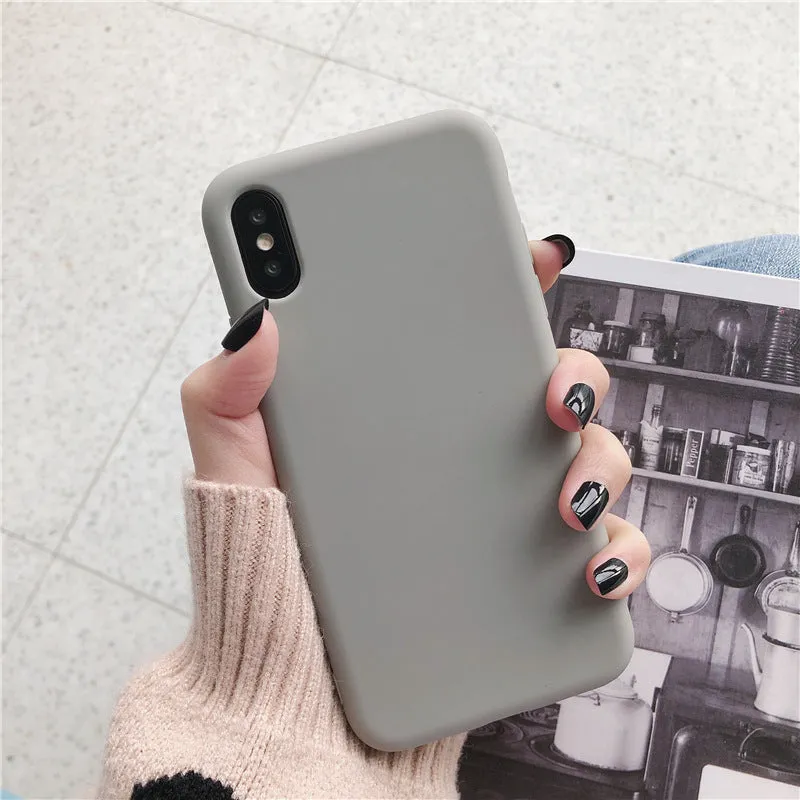 Silicone phone case for iPhone XR and XS Max in eight colour options