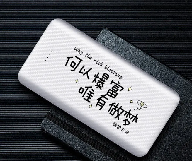 20,000mAh portable power bank with multiple USB ports in various colour options
