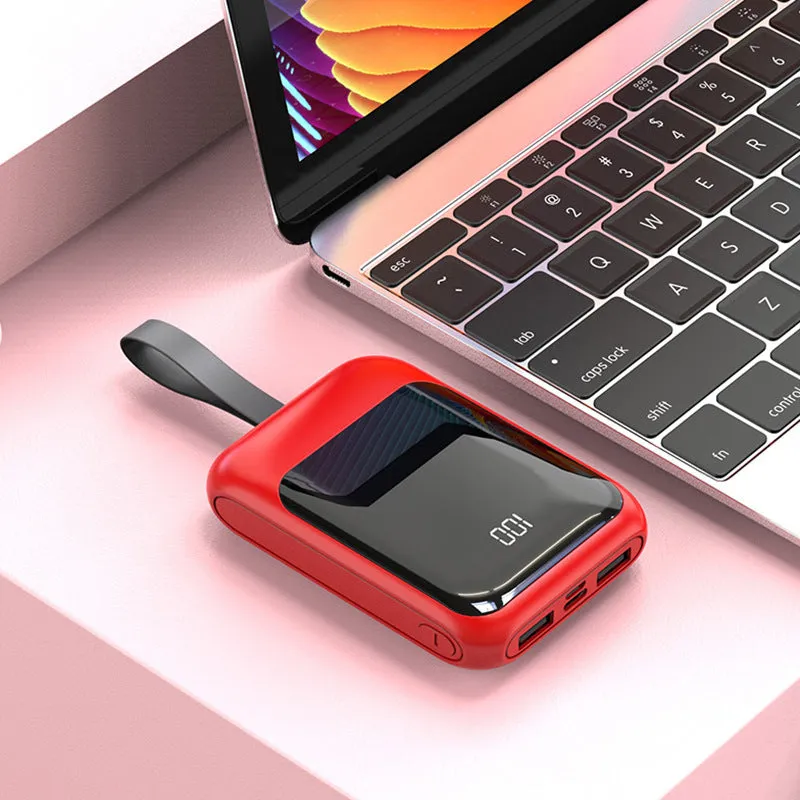 20,000mAh portable power bank with multiple USB ports in various colour options