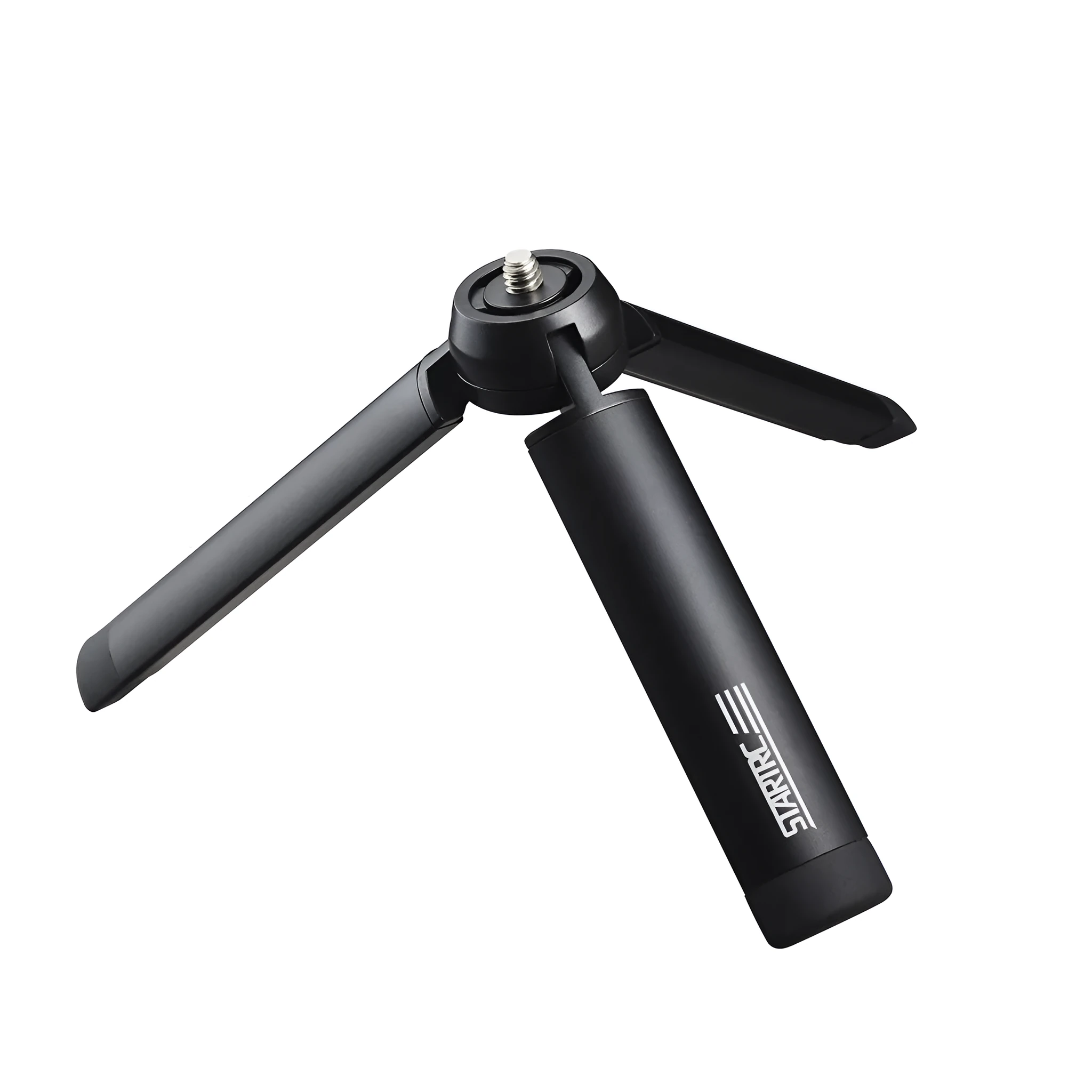 Aluminium smartphone bracket accessory for table top tripod, compatible with Apple iPhone models.