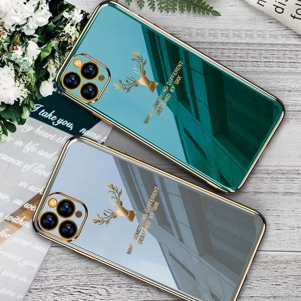 Black full lens TPU phone case for iPhone showing back cover design.
