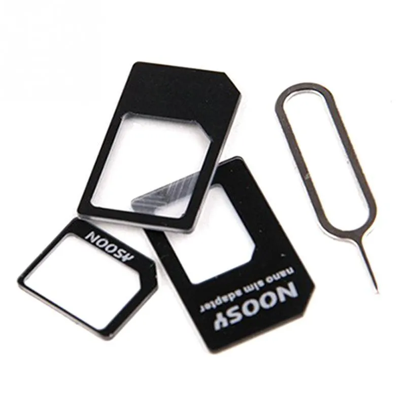 Black and white SIM card tool sets showing plastic case and metal ejector pin for mobile phones