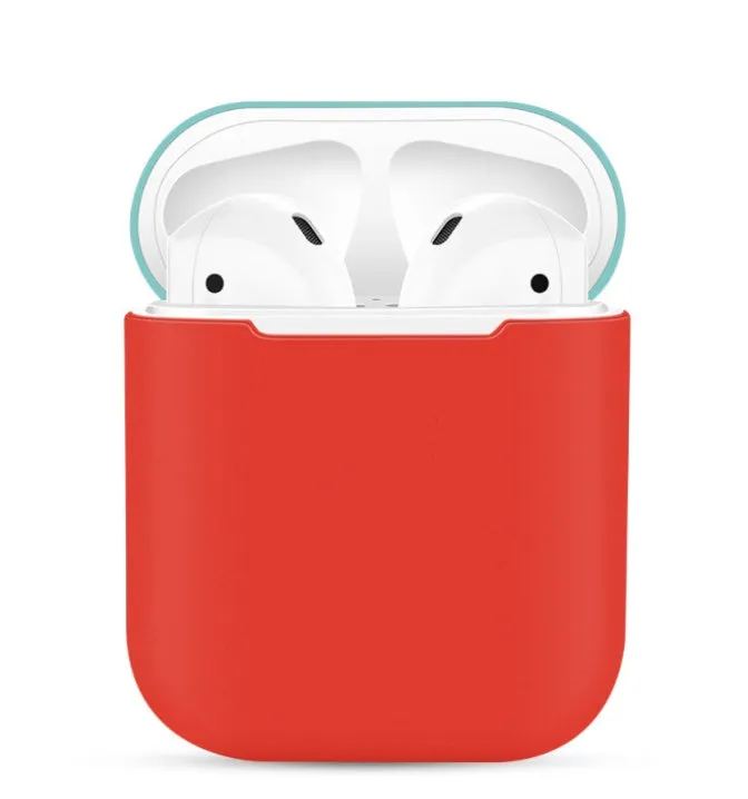 Silicone protective cover for Apple AirPods charging case in various colour options