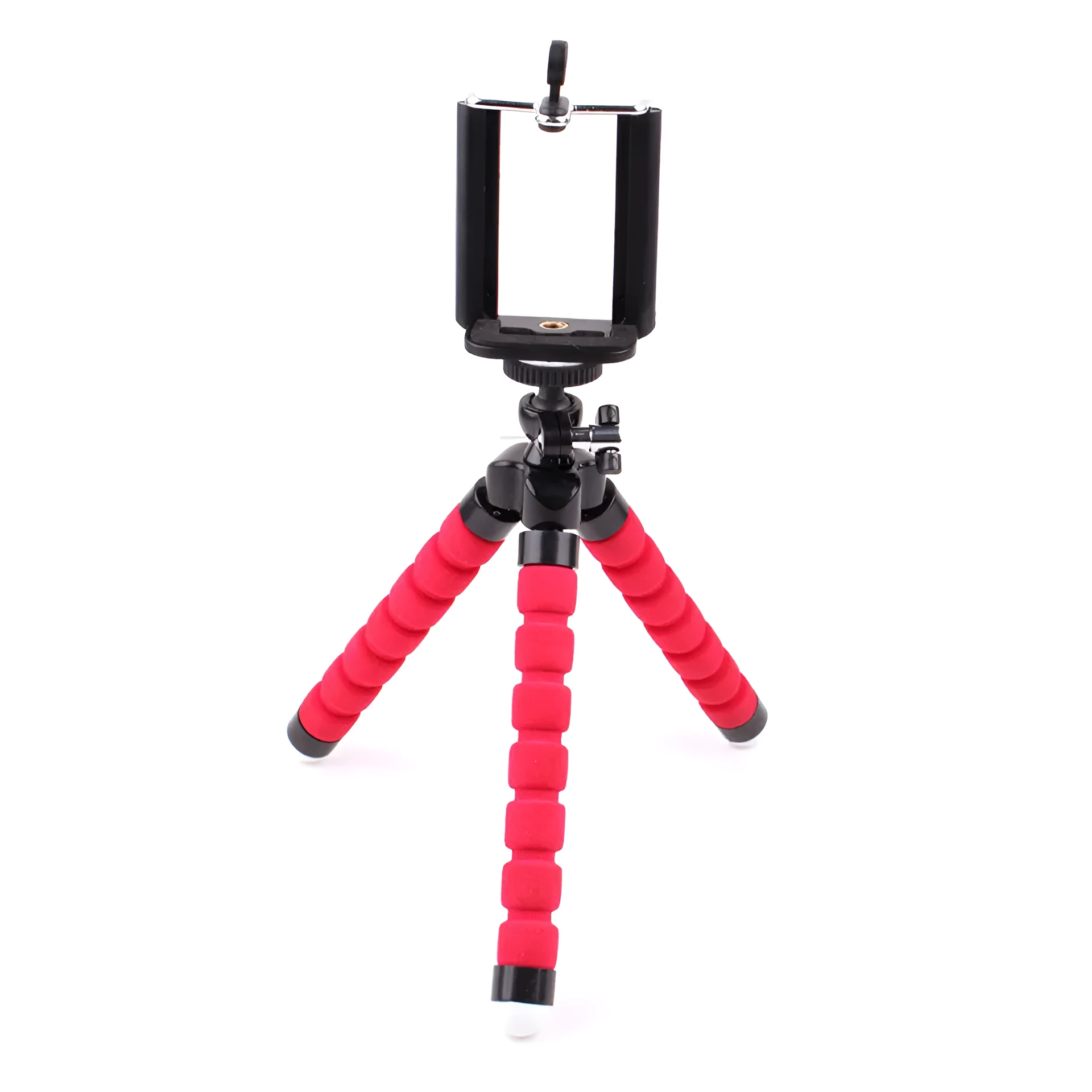 Mini flexible sponge octopus tripod stand holder for mobile phones and GoPro cameras in black colour