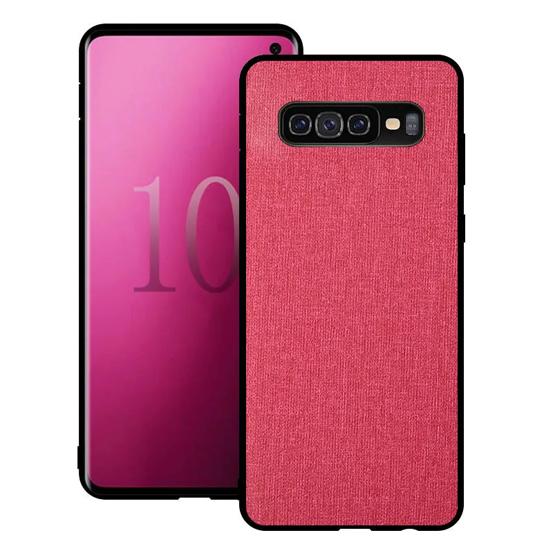 Canvas phone case for Samsung Galaxy smartphones in various colours