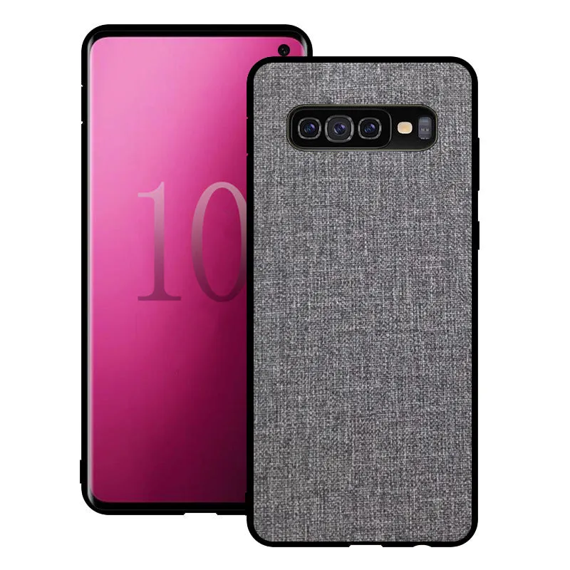 Canvas phone case for Samsung Galaxy smartphones in various colours