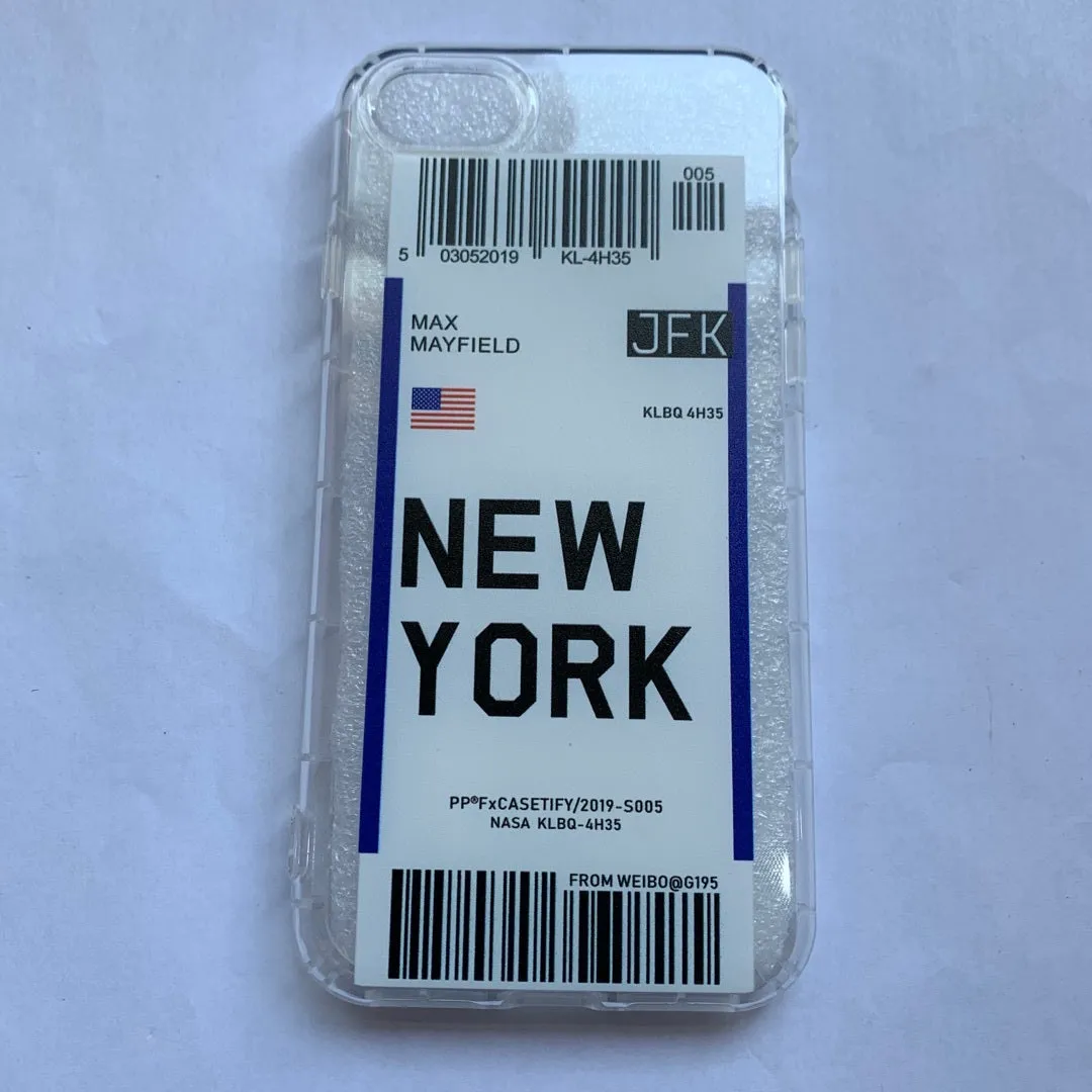 Ticket design iPhone back cover case in light green colour showing graffiti pattern