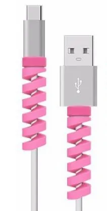 3.5cm plastic charging cable protector for phone charger cables in assorted colours