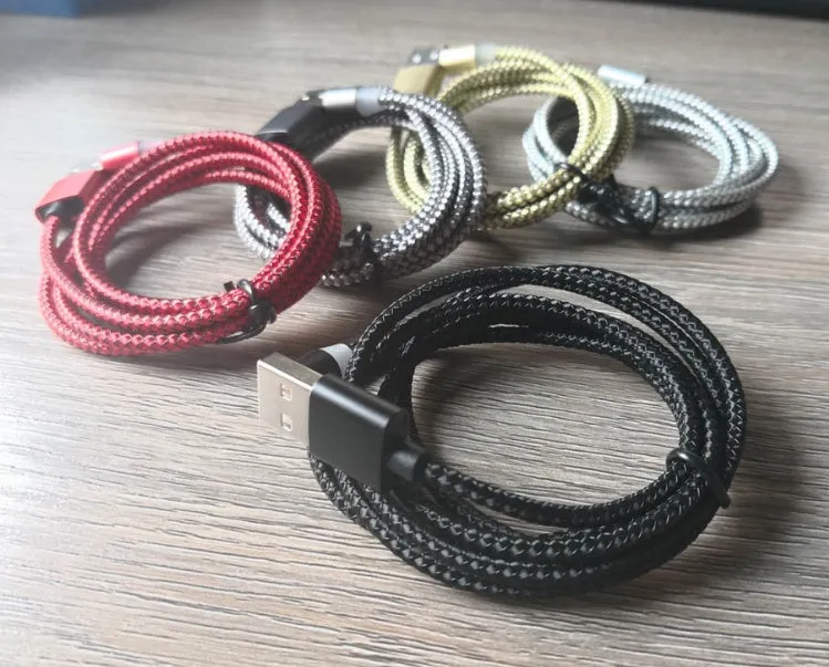 Black magnetic three-in-one charging cable with LED light for Android, iPhone, and Type-C phones