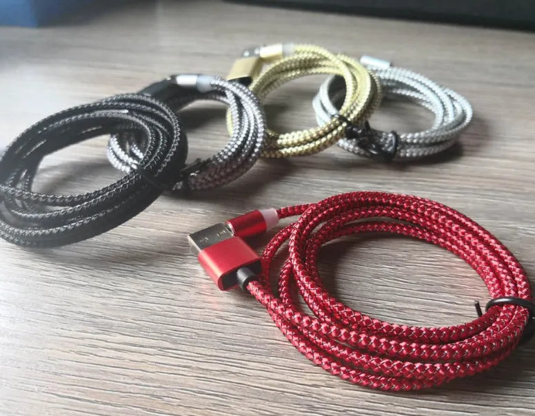 Black magnetic three-in-one charging cable with LED light for Android, iPhone, and Type-C phones