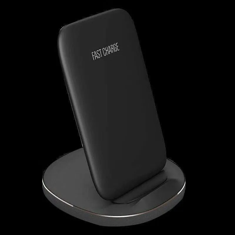 Vertical wireless charging dock in black and white colour options
