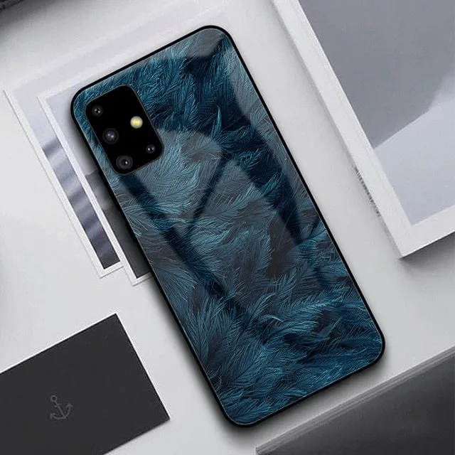 Black silicone phone case for Samsung Galaxy and iPhone smartphones showing port and camera openings