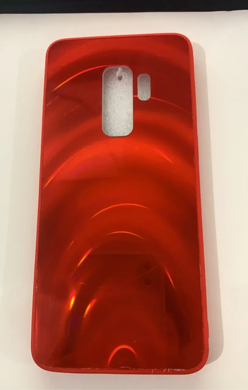 A 3D rainbow glitter gradient back cover case for a smartphone, showing its full-coverage design and sparkling finish.