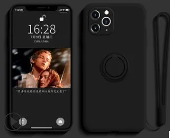 Samsung Galaxy S20 phone in a slim black TPU silicone protective case, showing the back and side fit.