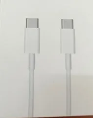 White British 20W PD fast charger adapter with UK plug and USB-C to USB-C cable