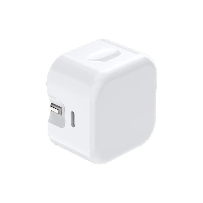 White British 20W PD fast charger adapter with UK plug and USB-C to USB-C cable