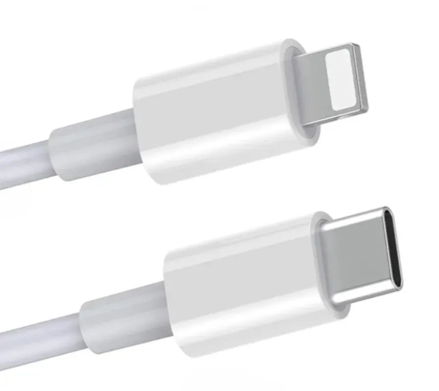 White British 20W PD fast charger adapter with UK plug and USB-C to USB-C cable
