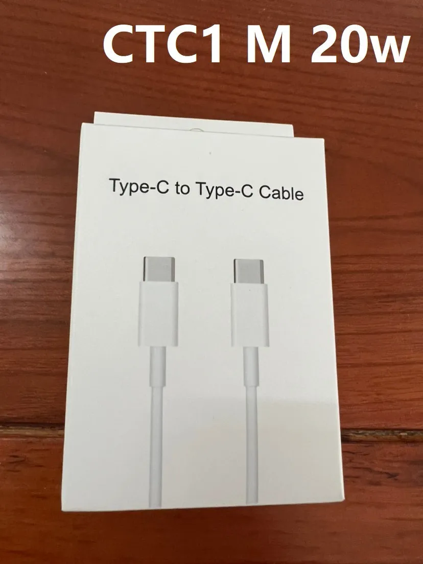White British 20W PD fast charger adapter with UK plug and USB-C to USB-C cable