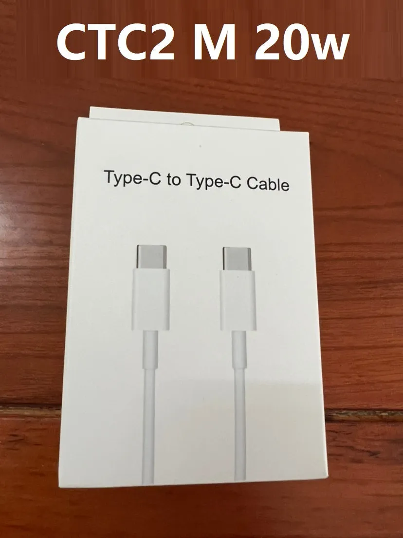 White British 20W PD fast charger adapter with UK plug and USB-C to USB-C cable