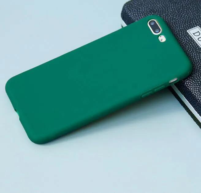 Frosted matte soft shell iPhone case in multiple colours with slim 1.5mm profile
