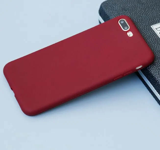 Frosted matte soft shell iPhone case in multiple colours with slim 1.5mm profile