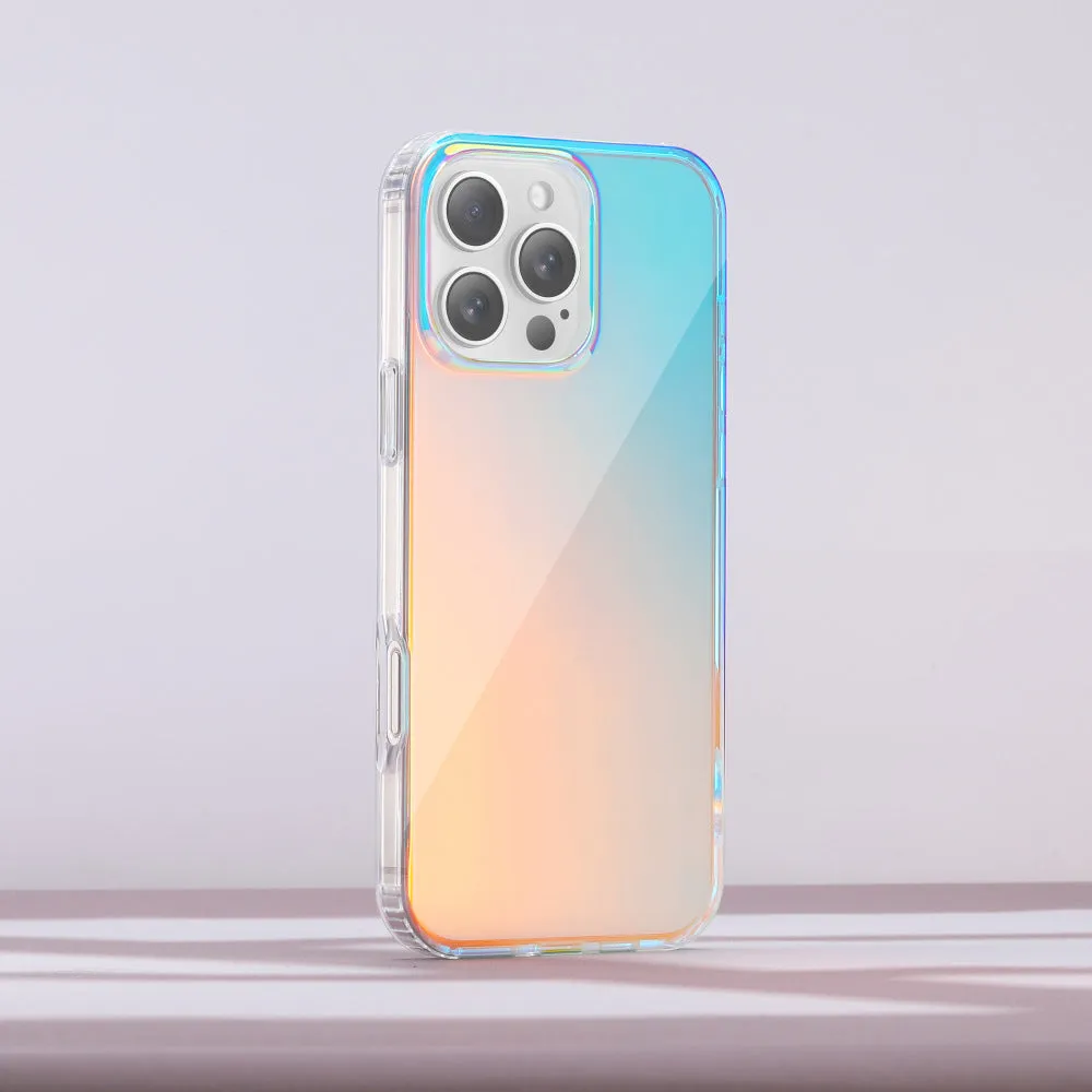 Glossy magnetic protective iPhone case with chameleon colour-changing finish.
