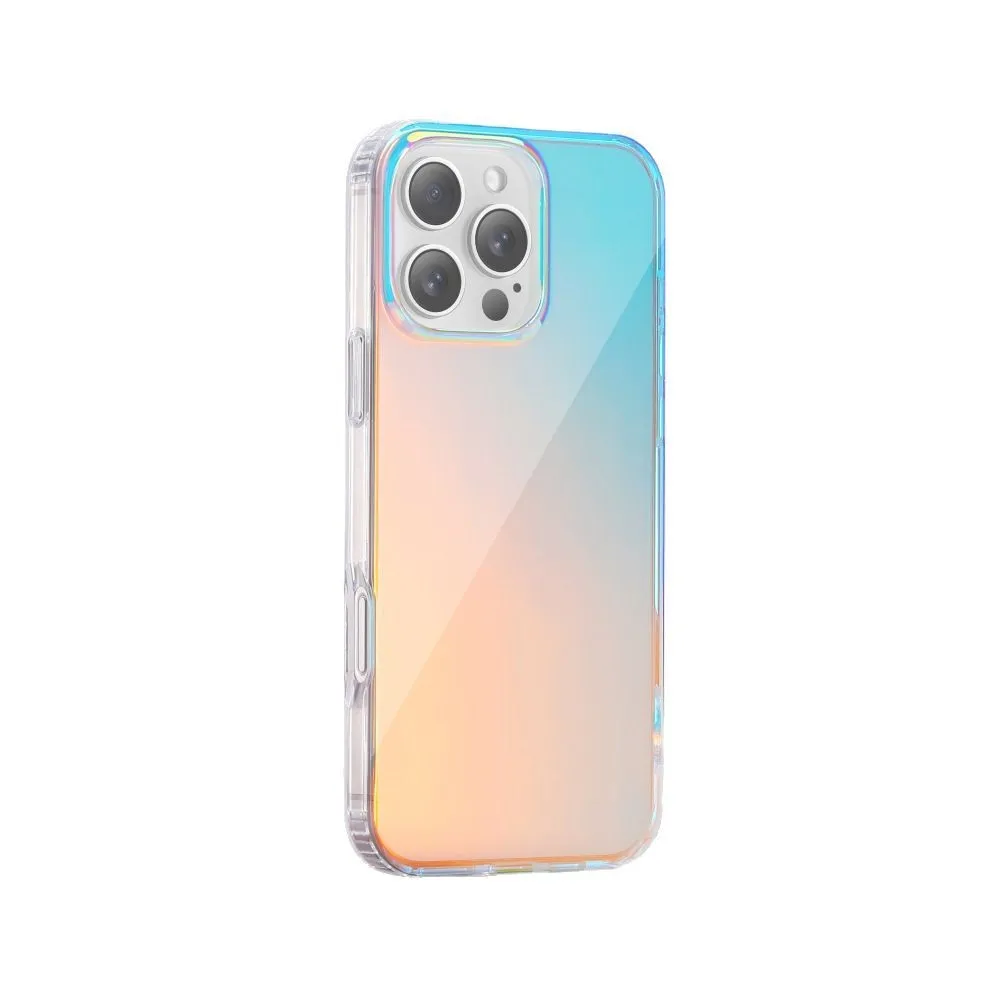 Glossy magnetic protective iPhone case with chameleon colour-changing finish.