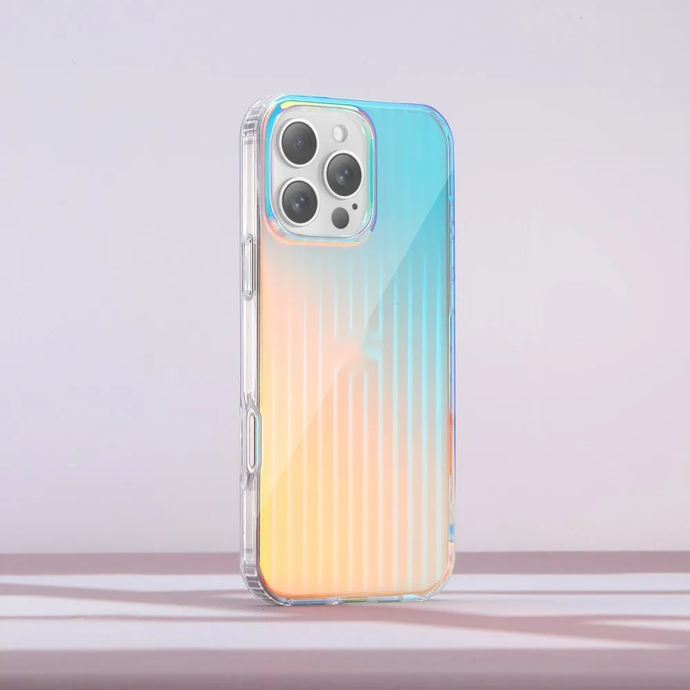 Glossy magnetic protective iPhone case with chameleon colour-changing finish.