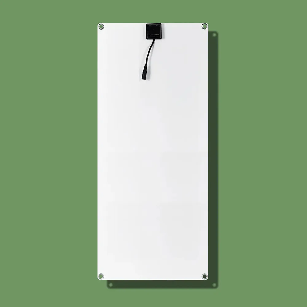 30W semi-flexible solar panel for outdoor USB charging and automotive battery power