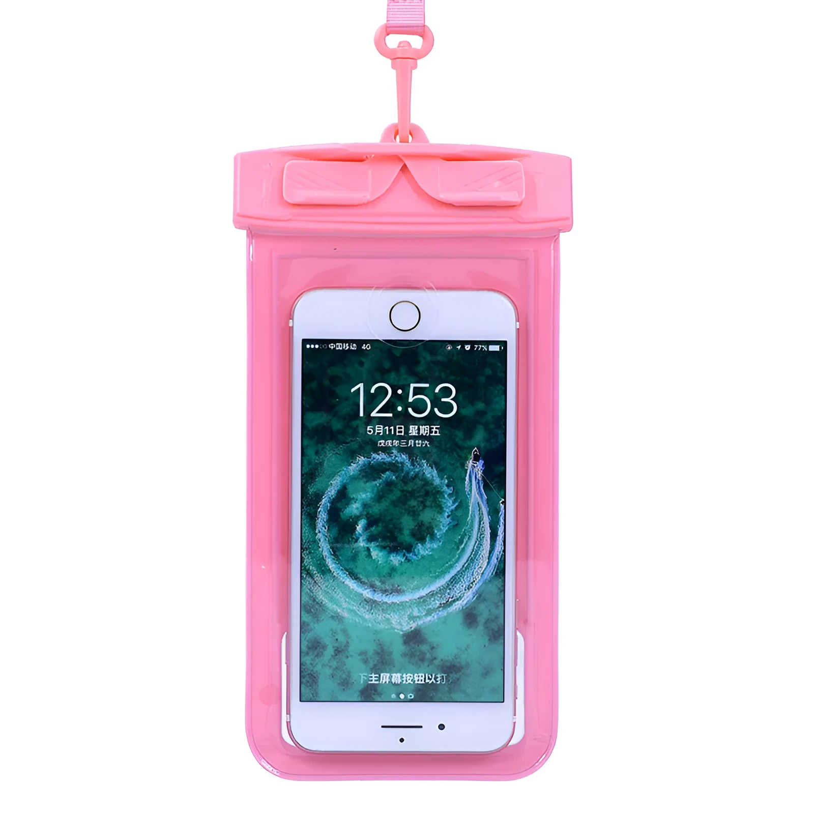 PVC waterproof mobile phone bag for outdoor activities available in multiple colours
