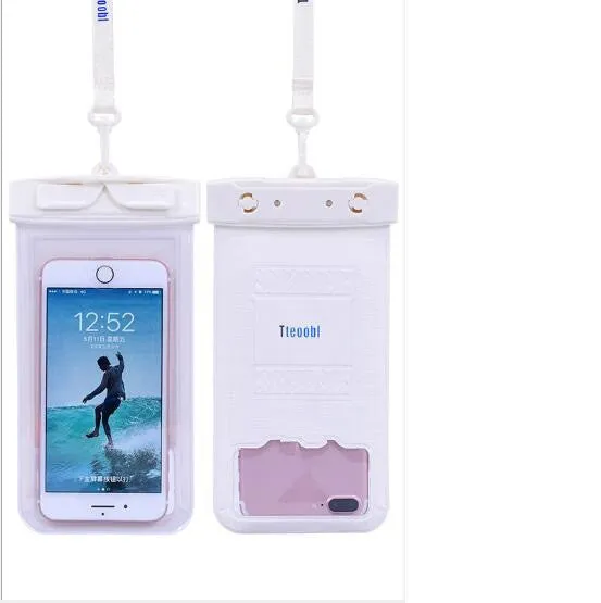 PVC waterproof mobile phone bag for outdoor activities available in multiple colours