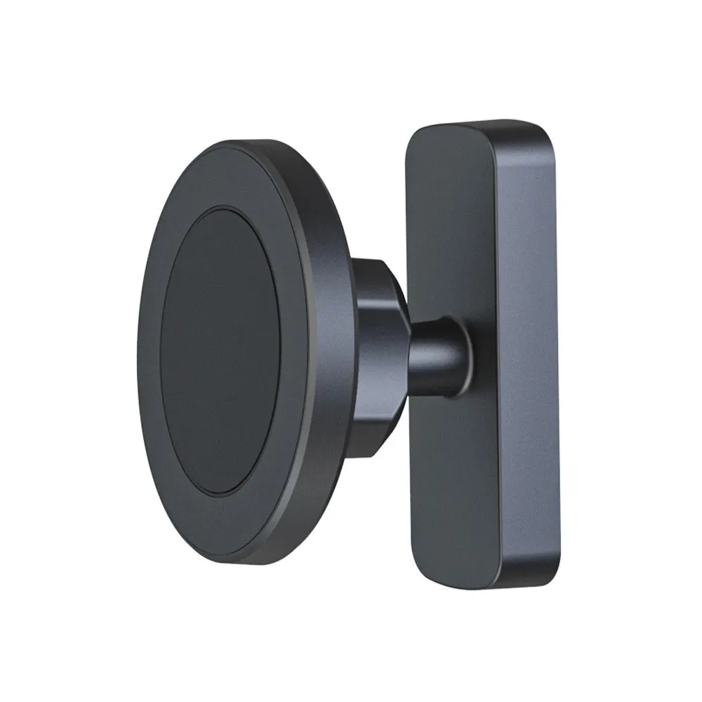 Magnetic suction mobile phone holder with silicone bracket for car and gym use