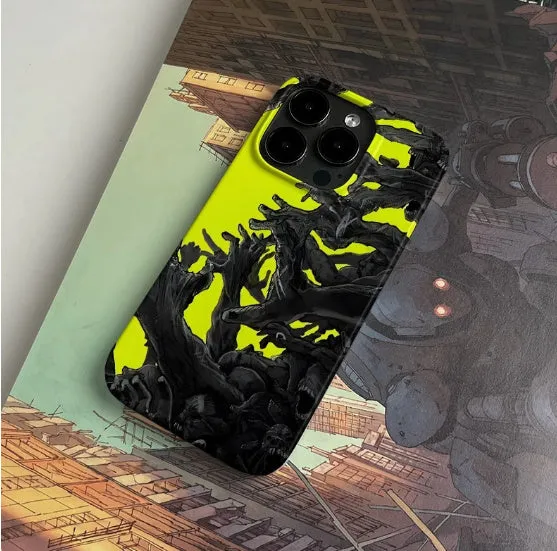 Art Niche scratch resistant hard shell phone case for iPhone, glossy finish with large hole cutouts