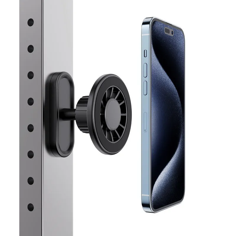 Double-sided magnetic outdoor photography bracket with plastic housing for camera mounting