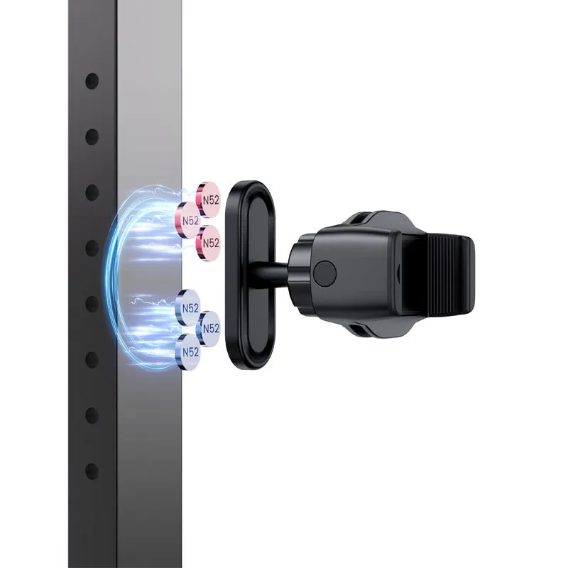 Double-sided magnetic outdoor photography bracket with plastic housing for camera mounting