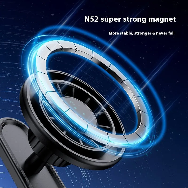 Double-sided magnetic outdoor photography bracket with plastic housing for camera mounting